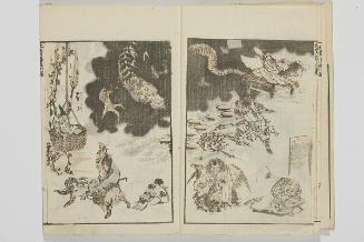 Random sketches by Hokusai (Hokusai manga), vol. 4